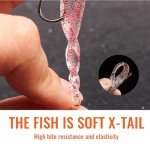 10-Pack Pre-Rigged Soft Plastic Fishing Lures