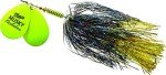 Mepp's Double Blade Musky Flashabou Lure - Hot Chartreuse