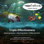 QualyQualy 3-Pack Double Blade Spinner Baits