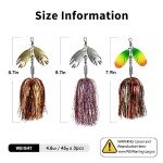 QualyQualy 3-Pack Double Blade Spinner Baits