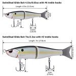 Bassdash Jointed Swim Shad Glide Bait Lure