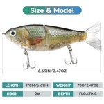 HADORAM Lure Slow Sinking Glide Bait - White