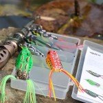 5pcs Frog Fishing Lures with Tackle Box