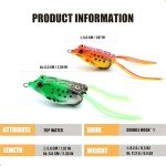 5pcs Frog Fishing Lures with Tackle Box