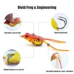 5pcs Frog Fishing Lures with Tackle Box