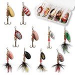 10pcs Spinnerbait Kit for Bass & Trout Fishing