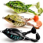 Realistic Topwater Frog Fishing Lure Kit (3-Pack)