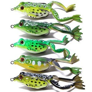 Weedless Topwater Frog Lure Kit for Fishing