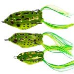 5-Pack Topwater Frog Lures with Bait Box