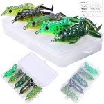 Weedless Topwater Frog Lure Kit for Fishing