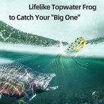 RUNCL Topwater Frog Lures - 5PCS Silicone Bass Bait