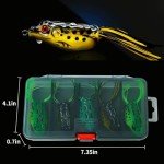 5 Pack Frog Lures for Topwater Fishing