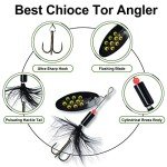 Truscend Rooster Tail Fishing Lures - Copper Flash