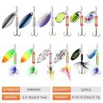 Truscend Rooster Tail Fishing Lures - Copper Flash