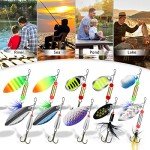 Truscend Rooster Tail Fishing Lures - Copper Flash