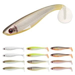 12 PCS TRUSCEND Versatile Paddle Tail Fishing Lures