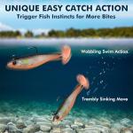 TRUSCEND Soft Fishing Lures with Pre-Rigged Hooks
