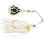 Strike King Mini-King Spinnerbait, 1/8 oz, White/Silver