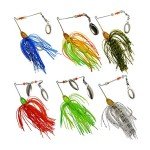 6 Pcs Spinner Baits Fishing Lures for Bass