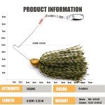 6pcs Spinnerbait Fishing Lures for Bass & Trout