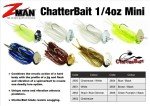 Z-Man Mini Chatterbait Bladed Swim Jig, 3in