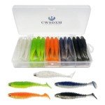 Soft Plastic Paddle Tail Fishing Lures Kit