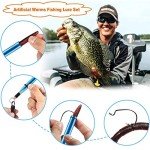 Wacky Worm Fishing Lure Kit - 133PCS Set