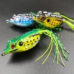 5pcs Topwater Frog Lures for Bass Fishing