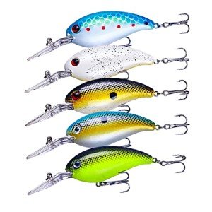 HENGJIA Bass Crankbait Fishing Lures for Freshwater