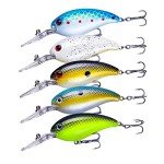 HENGJIA Bass Crankbait Fishing Lures for Freshwater