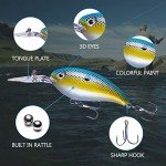 HENGJIA Bass Crankbait Fishing Lures for Freshwater