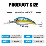 HENGJIA Bass Crankbait Fishing Lures for Freshwater