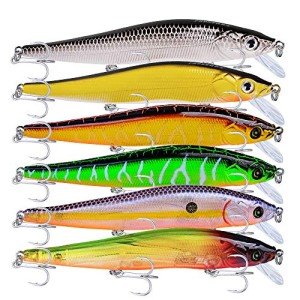 Proberos Jerkbait Sinking Fishing Lure Set 6pcs