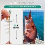 TRUSCEND Pre-Rigged Soft Shrimp Fishing Jigs