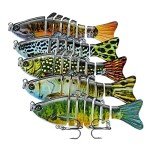 Multi-Jointed Lifelike Fishing Lures, 5 Pack