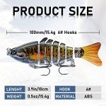 Multi-Jointed Lifelike Fishing Lures, 5 Pack