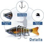 Multi-Jointed Lifelike Fishing Lures, 5 Pack