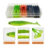 Soft Plastic Paddle Tail Fishing Lures Kit