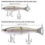 Bassdash Jointed Swim Shad Fishing Lure