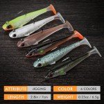 TRUSCEND Soft Fishing Lures with Pre-Rigged Hooks