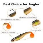 TRUSCEND Soft Fishing Lures with Pre-Rigged Hooks
