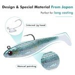 TRUSCEND Soft Fishing Lures with Pre-Rigged Hooks