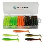 KJEIM 50 PCS Paddle Tail Swimbaits - 3 Inch Lures