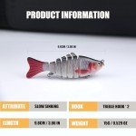 7-Segment Jointed Swimbait Fishing Lure Set