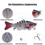7-Segment Jointed Swimbait Fishing Lure Set