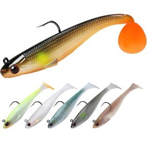 TRUSCEND Bass and Trout Paddle Tail Lures
