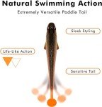 TRUSCEND Bass and Trout Paddle Tail Lures
