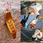 Colorful Hard Spoon Spinner Fishing Lures - 5 Pcs