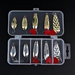 10pcs Metal Fishing Spoon Lures Tackle Kit