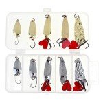 10pcs Metal Fishing Spoon Lures Tackle Kit